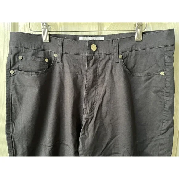 NEW Collars & Co CEO Chino Five Pocket Cotton Pants Navy Blue 32x30 Golf Work - Picture 5 of 11